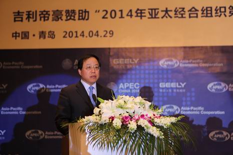 青岛市筹备委员会副主任兼秘书长、青岛市副市长刘明君先生交车仪式现场致辞